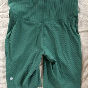 Lululemon Teal Ribbed Shorts
